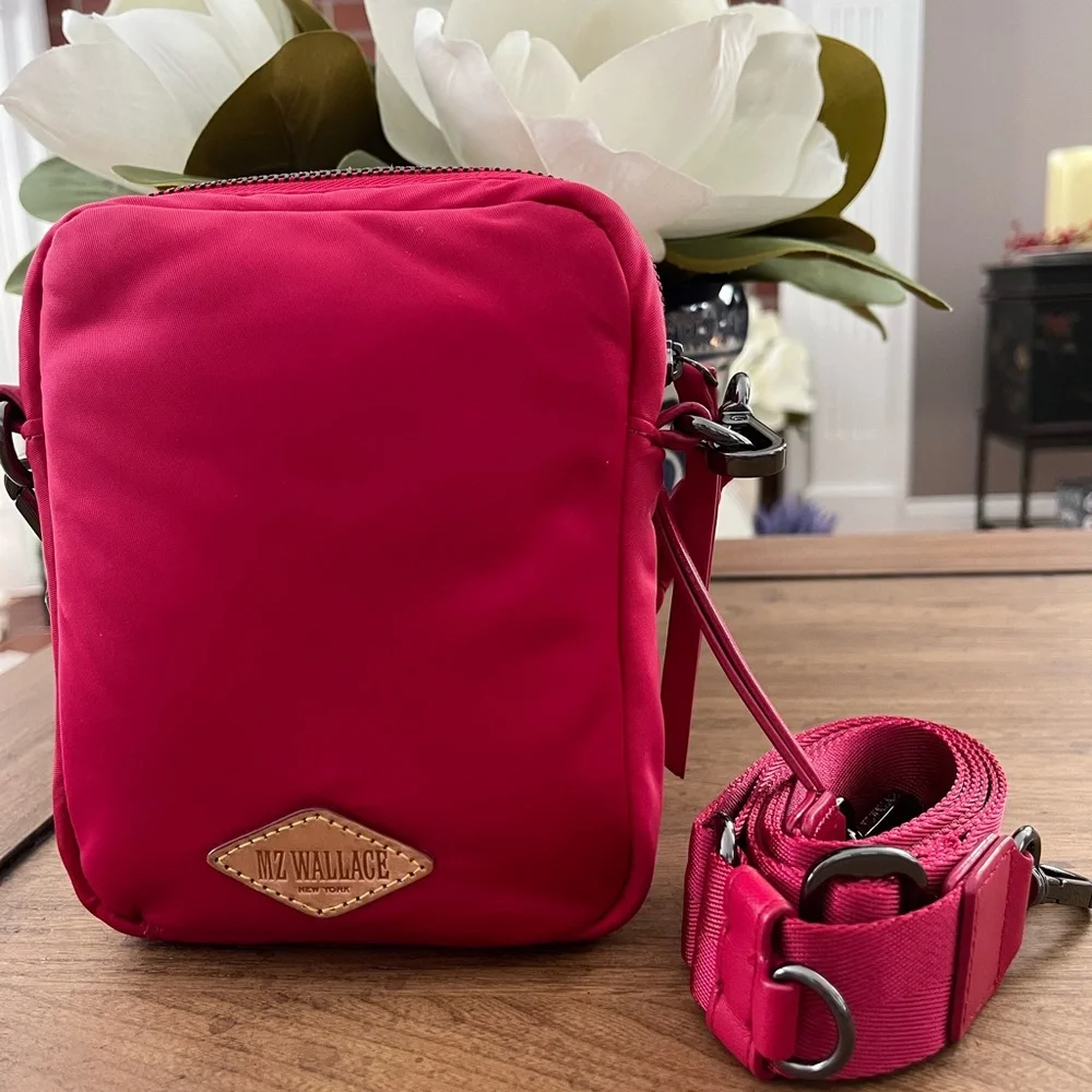 MZ Wallace Mini Bowery in Dragonfruit - Picture 2 of 3